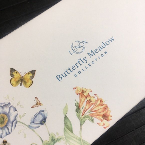 new in box Lenox Swallowtail Butterfly Meadow 9.75" Porcelain Tray Lilac Floral - Picture 2 of 10